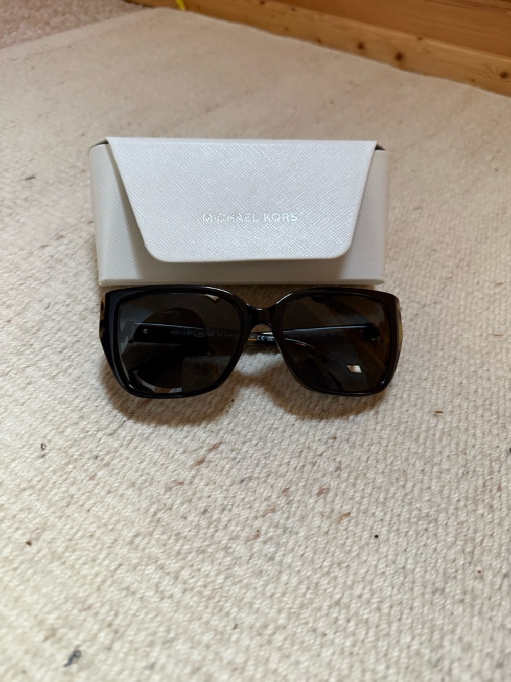 Michael Kors Women's Brown Black Square Sunglasses